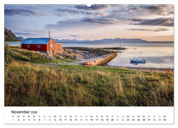 Produktbild: NORWEGEN - NORDMEER LANDSCHAFTEN (Wandkalender 2026 DIN A2 quer), CALVENDO Monatskalender