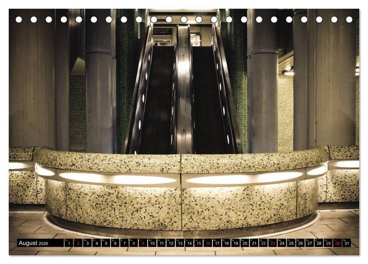 Produktbild: U-Bahn-Stationen Hannover (Tischkalender 2026 DIN A5 quer), CALVENDO Monatskalender