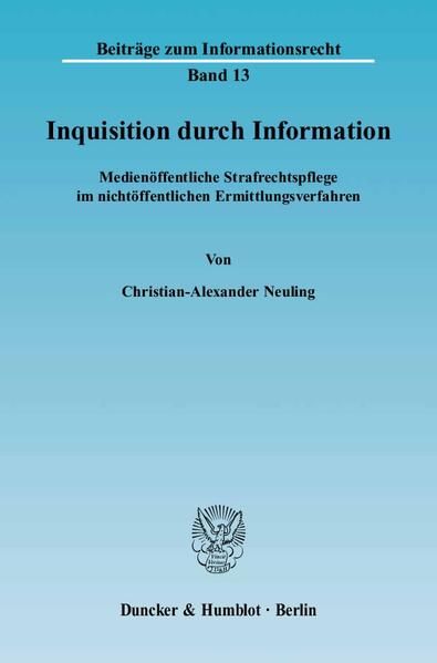 Produktbild: Inquisition durch Information.