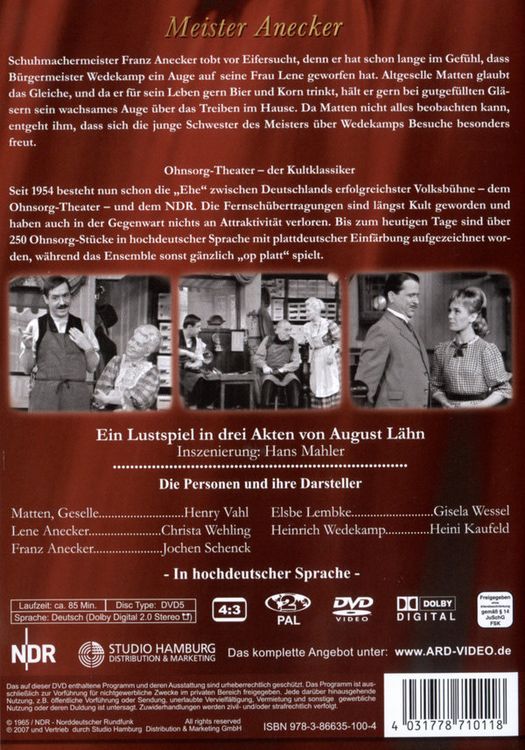Produktbild: Ohnsorg Theater - Meister Anecker