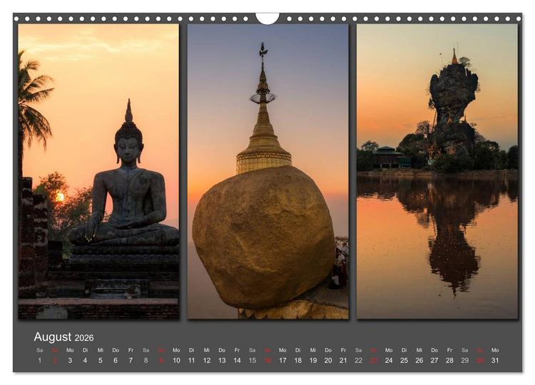 Produktbild: MEDITATION Zeit f&uuml;r mich (Wandkalender 2026 DIN A3 quer), CALVENDO Monatskalender