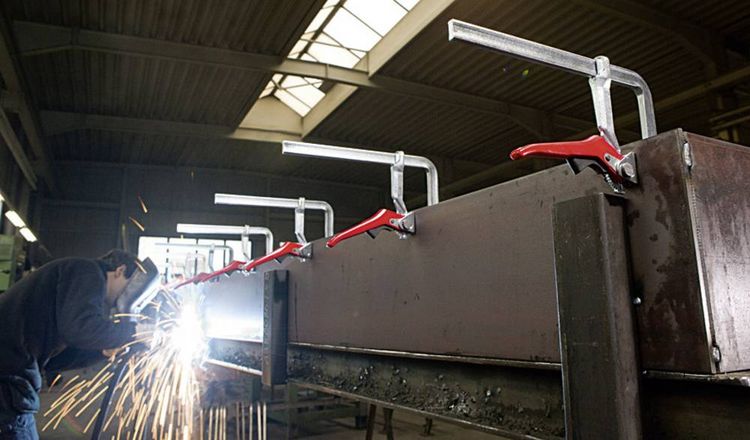 Produktbild: Hebelzwinge GH Spann-W.400mm A.120mm Spannkraft b.zu 8500 N BESSEY