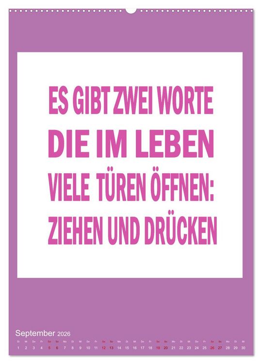 Produktbild: Memo an mich (hochwertiger Premium Wandkalender 2026 DIN A2 hoch), Kunstdruck in Hochglanz