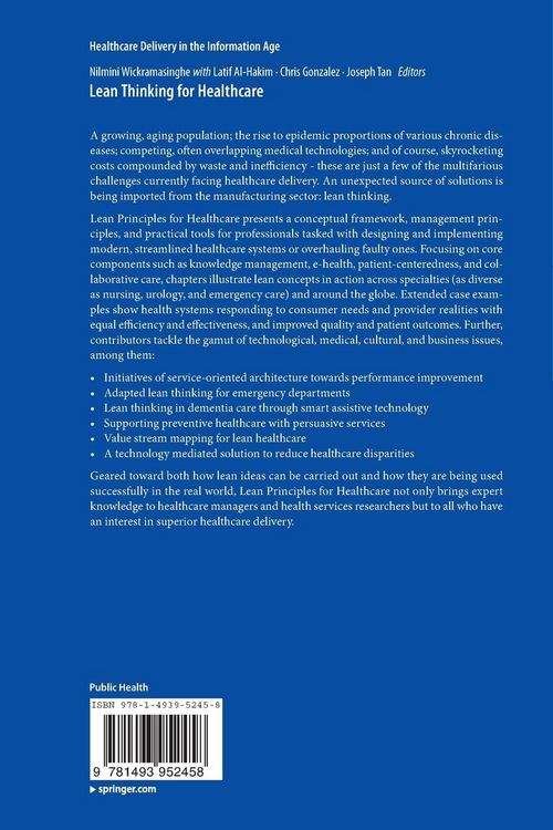 Produktbild: Lean Thinking for Healthcare