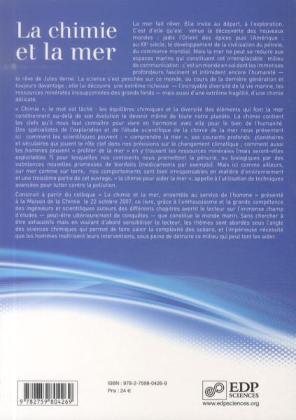 Produktbild: La chimie et la mer : ensemble au service de l'homme
