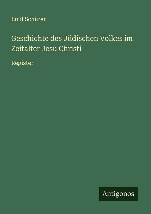 Produktbild: Geschichte des J&uuml;dischen Volkes im Zeitalter Jesu Christi
