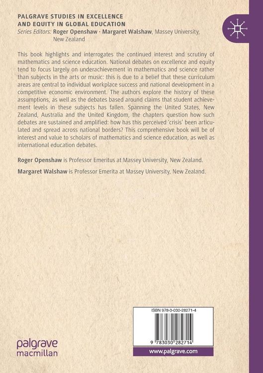 Produktbild: Transnational Synergies in School Mathematics and Science Debates
