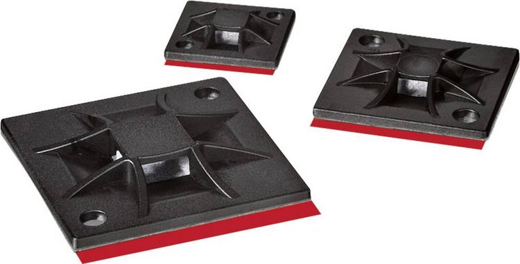 Produktbild: HellermannTyton QM40APT-I-PA66-NA Befestigungssockel selbstklebend, schraubbar 151-01595 halogenfrei, silikonfrei Natur 1 St.