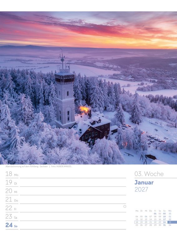Produktbild: Malerisches Deutschland Wochenplaner Kalender 2027