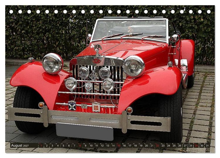 Produktbild: Oldtimer vergangenger Jahrzehnte (Tischkalender 2027 DIN A5 quer), CALVENDO Monatskalender