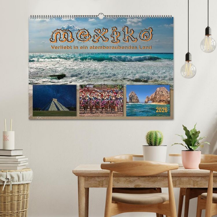 Produktbild: Mexiko - verliebt in ein atemberaubendes Land (Wandkalender 2026 DIN A2 quer), CALVENDO Monatskalender