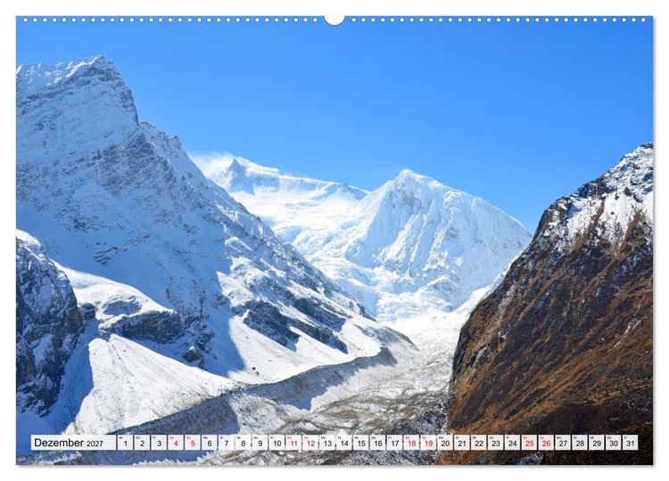 Produktbild: Der Manaslu Himal, gewaltige Bergriesen (Wandkalender 2027 DIN A2 quer), CALVENDO Monatskalender