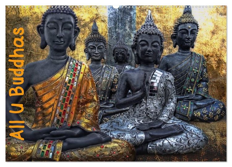 Produktbild: All U Buddhas (Wandkalender 2026 DIN A2 quer), CALVENDO Monatskalender