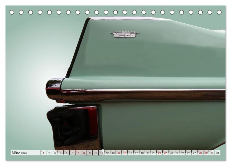 Produktbild: American Dream: Heckflossen-Ikonen (Tischkalender 2026 DIN A5 quer), CALVENDO Monatskalender