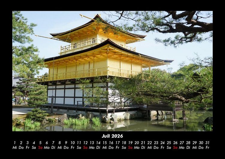 Produktbild: Tempel 2026 Fotokalender DIN A3