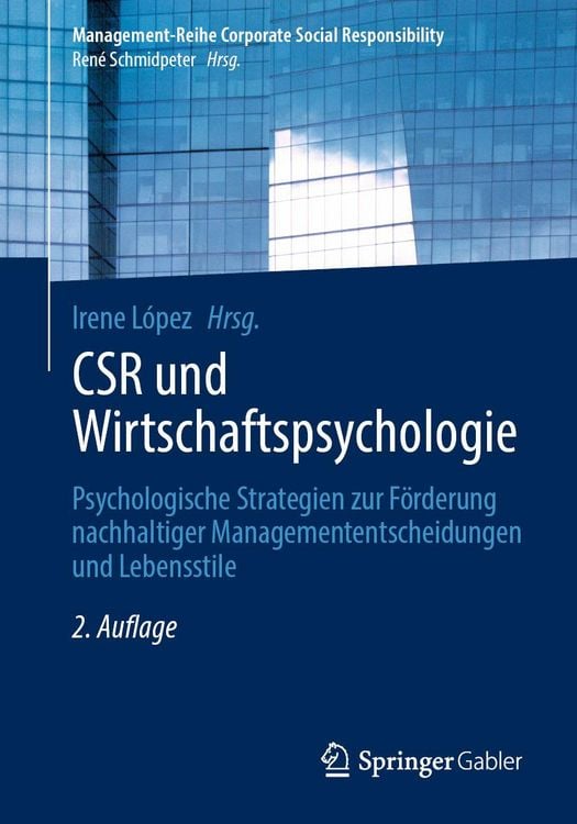 Produktbild: CSR und Wirtschaftspsychologie