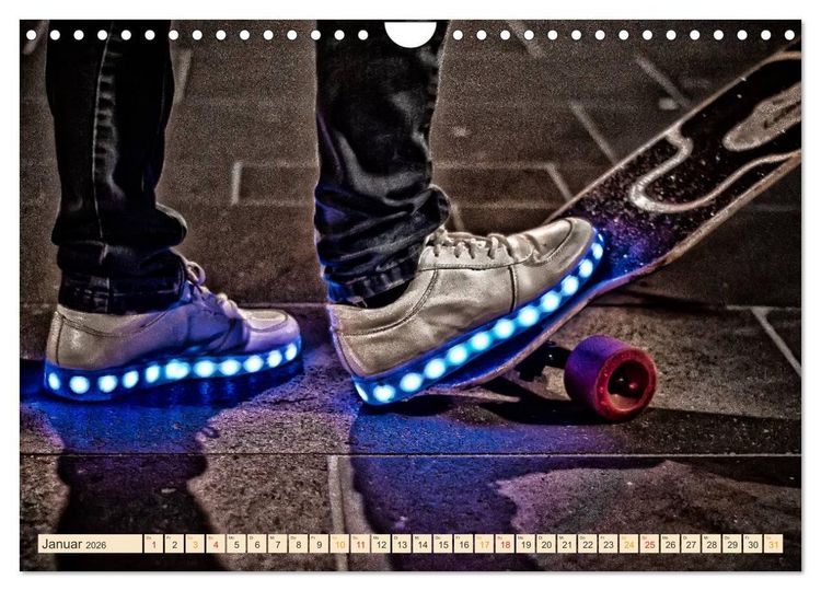 Produktbild: Skateboarding, so cool (Wandkalender 2026 DIN A4 quer), CALVENDO Monatskalender
