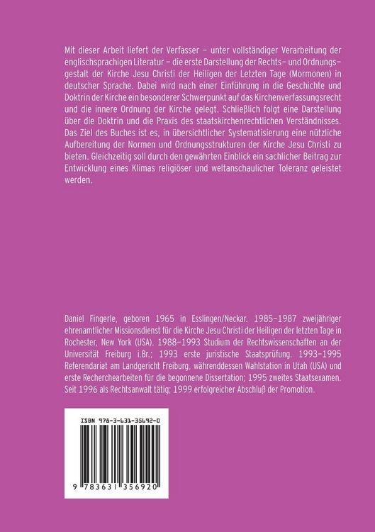Produktbild: Das Recht der Kirche Jesu Christi der Heiligen der Letzten Tage
