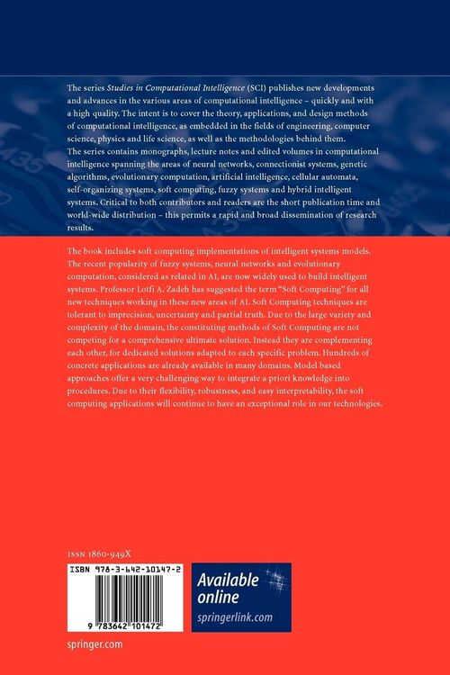 Produktbild: Soft Computing Based Modeling in Intelligent Systems