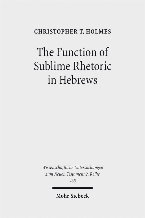 Produktbild: The Function of Sublime Rhetoric in Hebrews