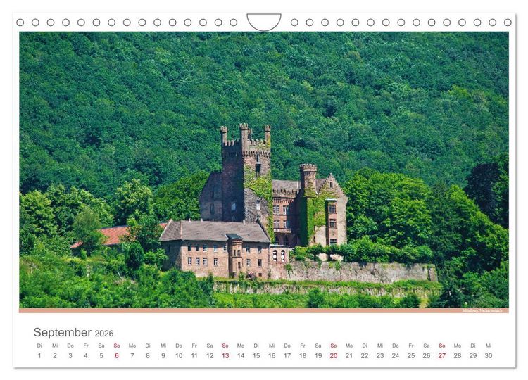 Produktbild: Der Neckar - Unterwegs in Deutschland (Wandkalender 2026 DIN A4 quer), CALVENDO Monatskalender