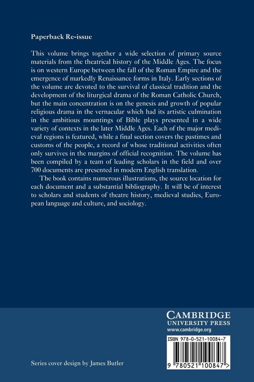 Produktbild: The Medieval European Stage, 500 1550
