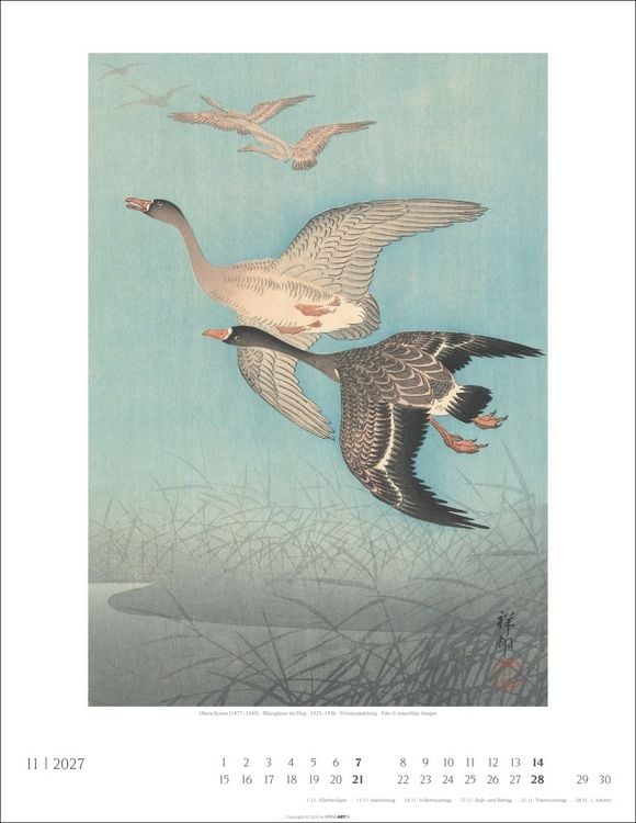 Produktbild: Japan Art Kalender 2027 - Die Kunst des Farbholzsschnitts