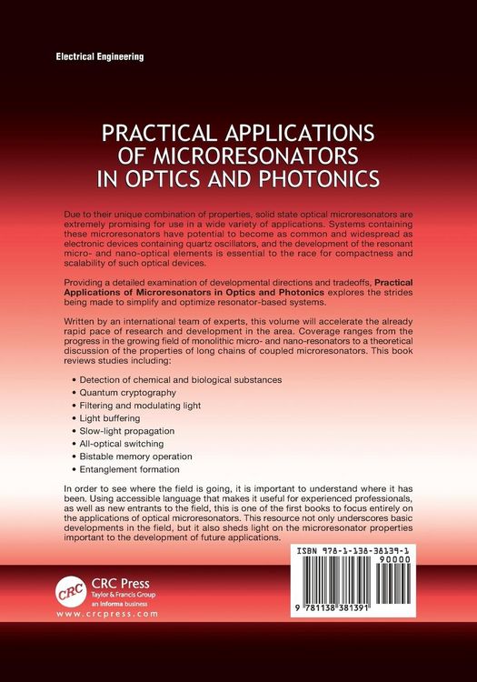 Produktbild: Practical Applications of Microresonators in Optics and Photonics