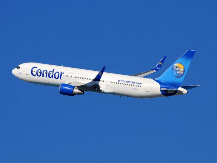 Produktbild: CALVENDO Puzzle Condor Boeing 767-300ER | 1000 Teile Lege-Gr&ouml;&szlig;e 64 &times; 48 cm Foto-Puzzle f&uuml;r gl&uuml;ckliche Stunden