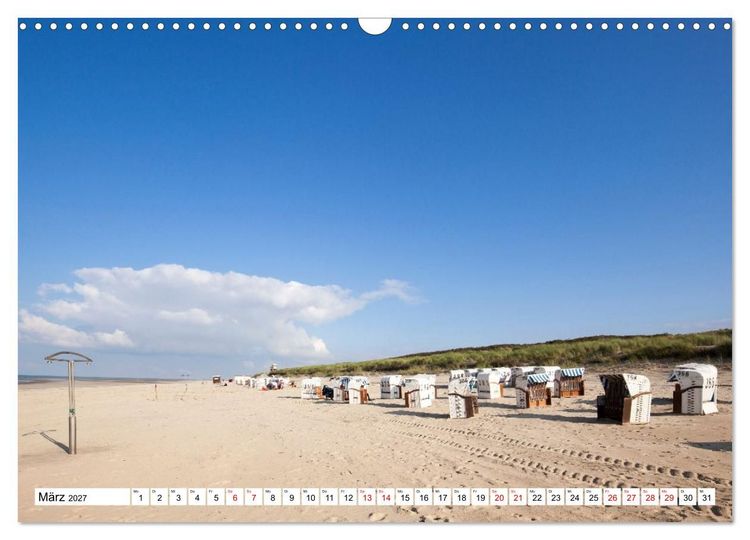 Produktbild: Spiekeroog - Momente einer Reise (Wandkalender 2027 DIN A3 quer), CALVENDO Monatskalender