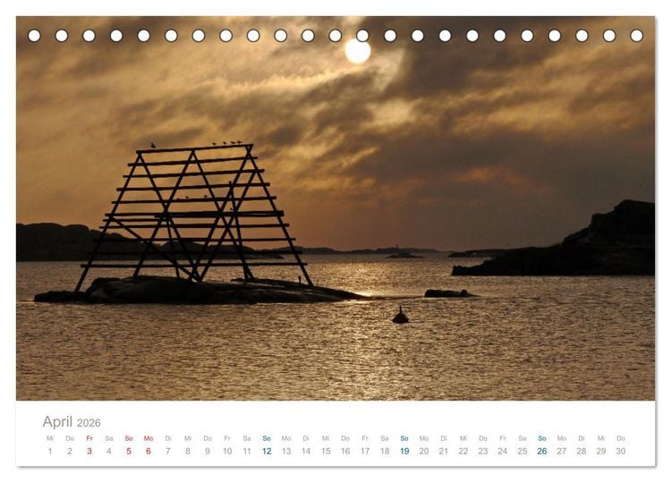 Produktbild: Bohusl&auml;n - Idyllische Sch&auml;renlandschaft an Schwedens Westk&uuml;ste (Tischkalender 2026 DIN A5 quer), CALVENDO Monatskalender