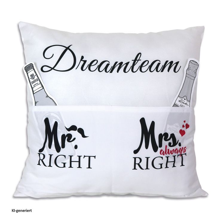 Produktbild: HTI-Living Kissen mit Taschen Dreamteam HTI-Living Kissen mit Taschen Dreamteam HTI-Living