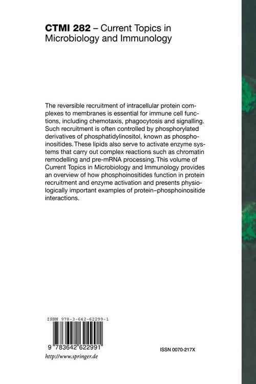Produktbild: Phosphoinositides in Subcellular Targeting and Enzyme Activation