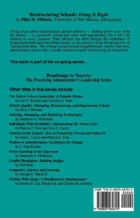 Produktbild: Restructuring Schools