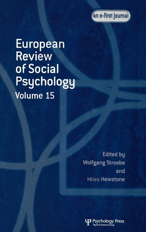 Produktbild: European Review of Social Psychology