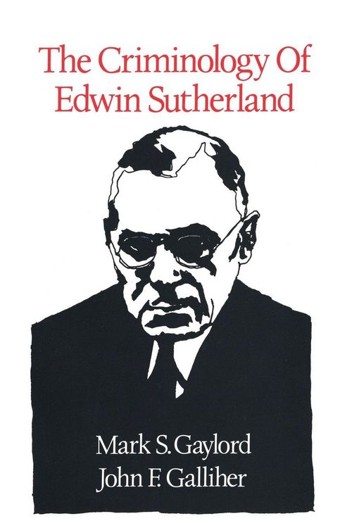 Produktbild: The Criminology of Edwin Sutherland