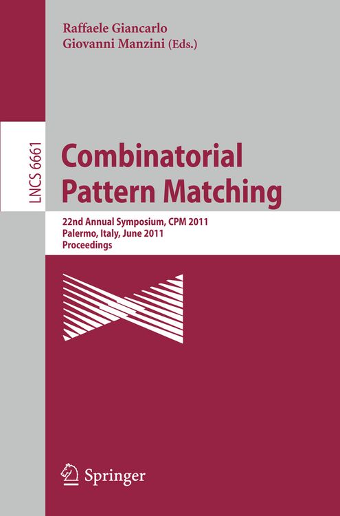 Produktbild: Combinatorial Pattern Matching