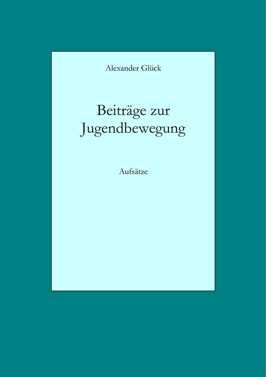 Produktbild: Beitr&auml;ge zur Jugendbewegung