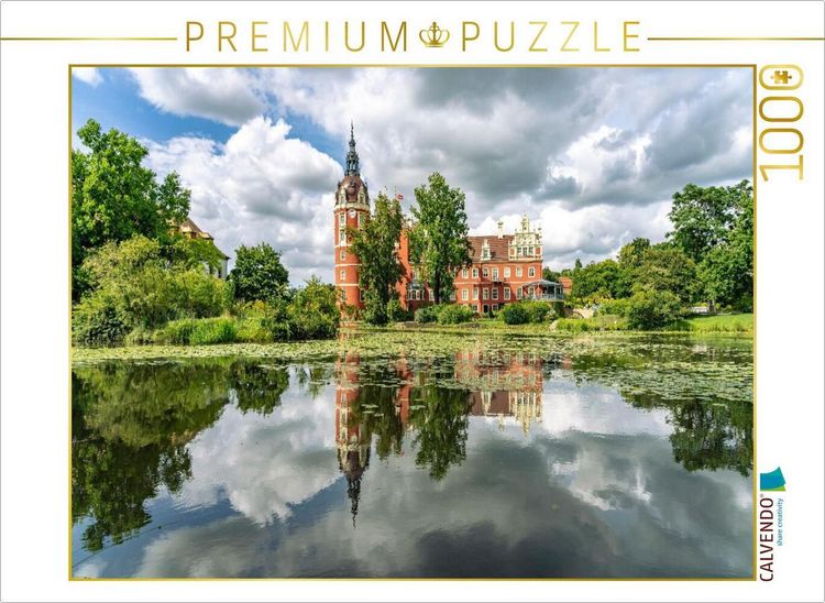 Produktbild: CALVENDO Puzzle Schloss Muskau im Muskauer Park, Bad Muskau, Sachsen | 1000 Teile Lege-Gr&ouml;&szlig;e 64x48cm Foto-Puzzle f&uuml;r gl&uuml;ckliche Stunden