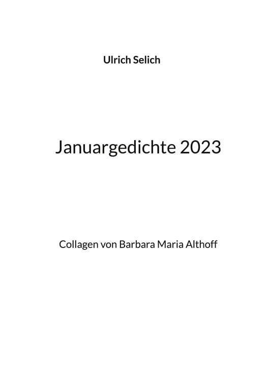 Produktbild: Januargedichte 2023
