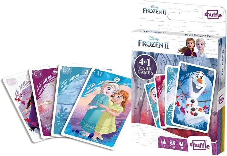 Produktbild: Shuffle 10006570 - Disney Frozen II Die Eisk&ouml;nigin 2, 4in1 Kartenspiel