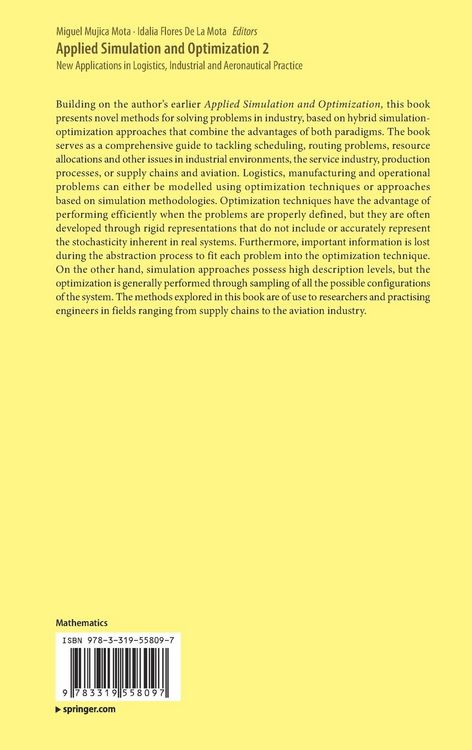 Produktbild: Applied Simulation and Optimization 2