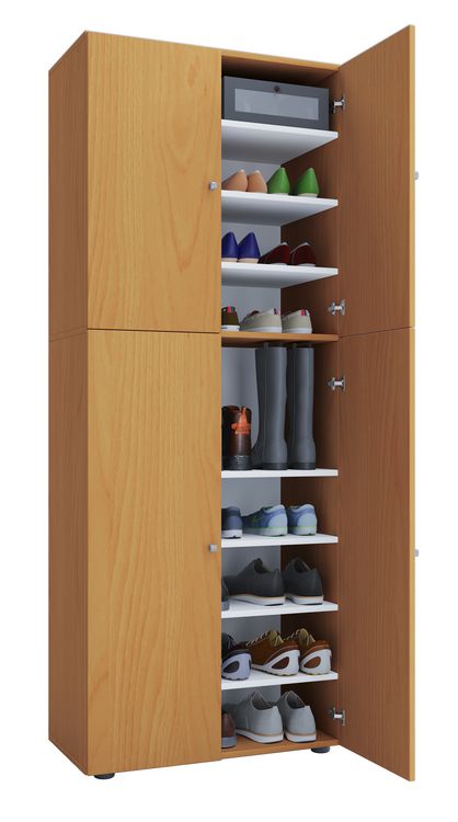 Produktbild: XXL Holz Gro&szlig;er Schuhschrank Schuhkommode Lona 9