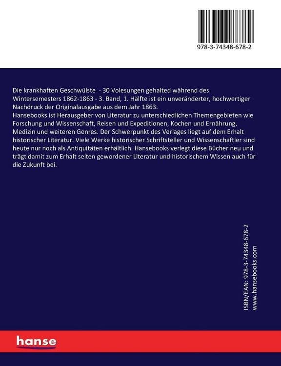 Produktbild: Die krankhaften Geschw&uuml;lste