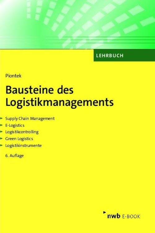 Produktbild: Bausteine des Logistikmanagements