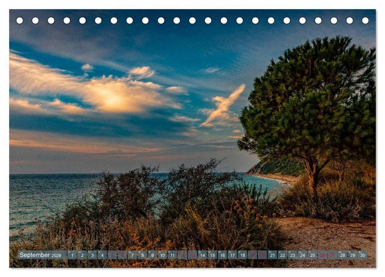 Produktbild: Lefkada - die wei&szlig;e Perle im Ionischen Meer (Tischkalender 2026 DIN A5 quer), CALVENDO Monatskalender