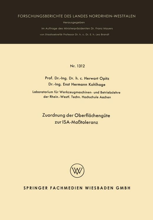 Produktbild: Zuordnung der Oberfl&auml;cheng&uuml;te zur ISA-Ma&szlig;toleranz