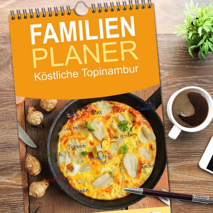 Produktbild: Familienplaner 2026 - K&ouml;stliche Topinambur mit 5 Spalten (Wandkalender, 21 x 45 cm) CALVENDO
