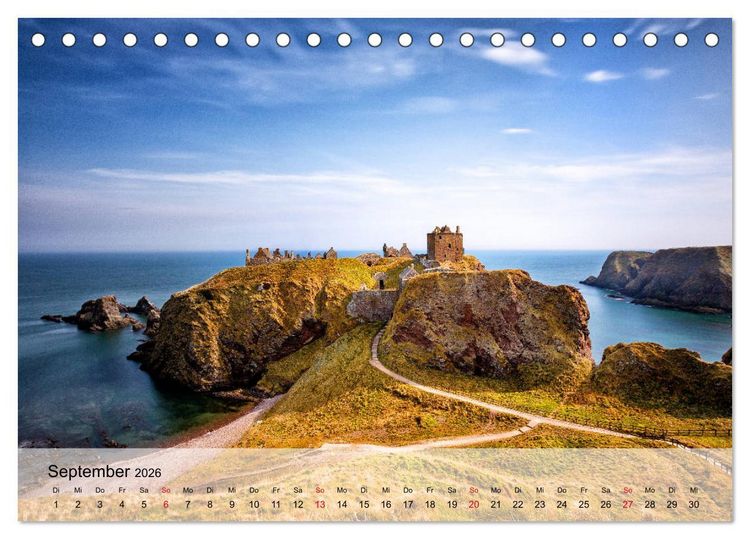 Produktbild: Scotland (Tischkalender 2026 DIN A5 quer), CALVENDO Monatskalender