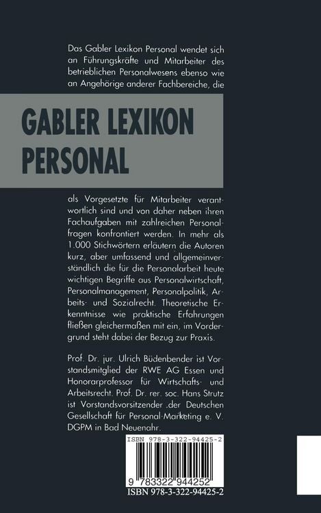 Produktbild: Gabler Lexikon Personal